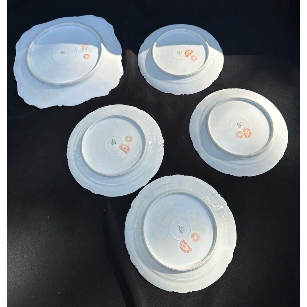 Antique Charles Field Haviland CFH GDM Limoges Plate Lot 1 -9.5” & 4- 7.5” -S69 - Picture 9 of 9
